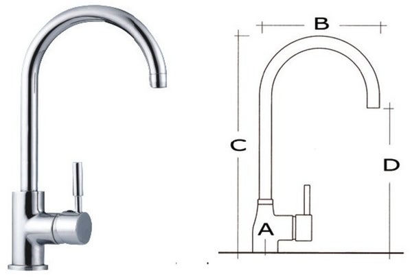 Diana mixer for galley sink
