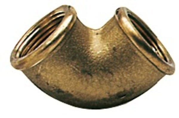 Brass elbow 90&deg; female/female