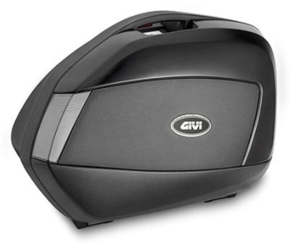 Givi Pair of painted side cases V35 TECH, black with transparent reflectors