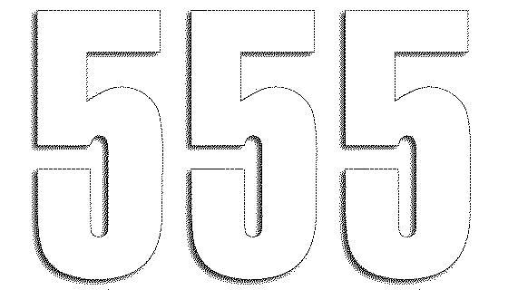 Blackbird Race Numbers White - pack of 3 cm.13X7 #5