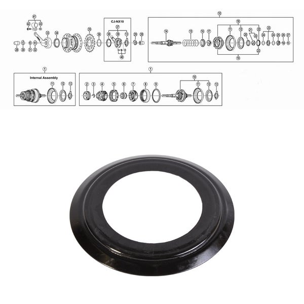 SHIMANO NEXUS 7-V (SG-7C22/25/26/30), dust cover C right