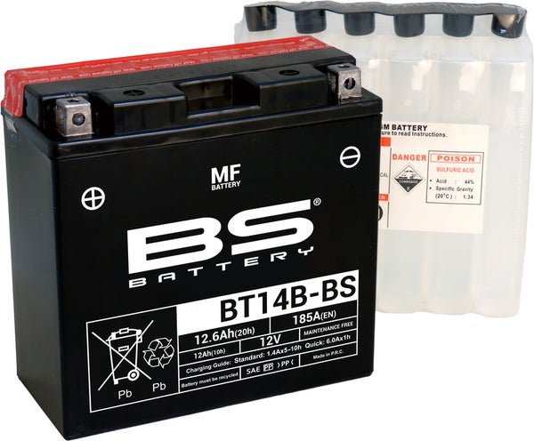BS Battery  BT14B-BS MF (cp) Maintenance Free