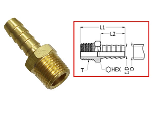 SeaX, connector Universal 1/4 NPT x 1/4